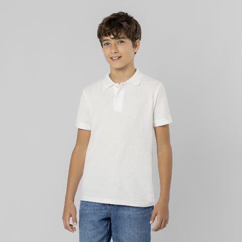 Polo Criança Branco - Charles