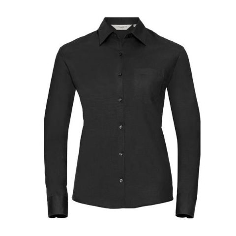 Camisa em Popeline 100% Algodão com manga comp. de Mulher